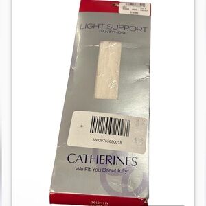 Catherines Light Support Pantyhose White